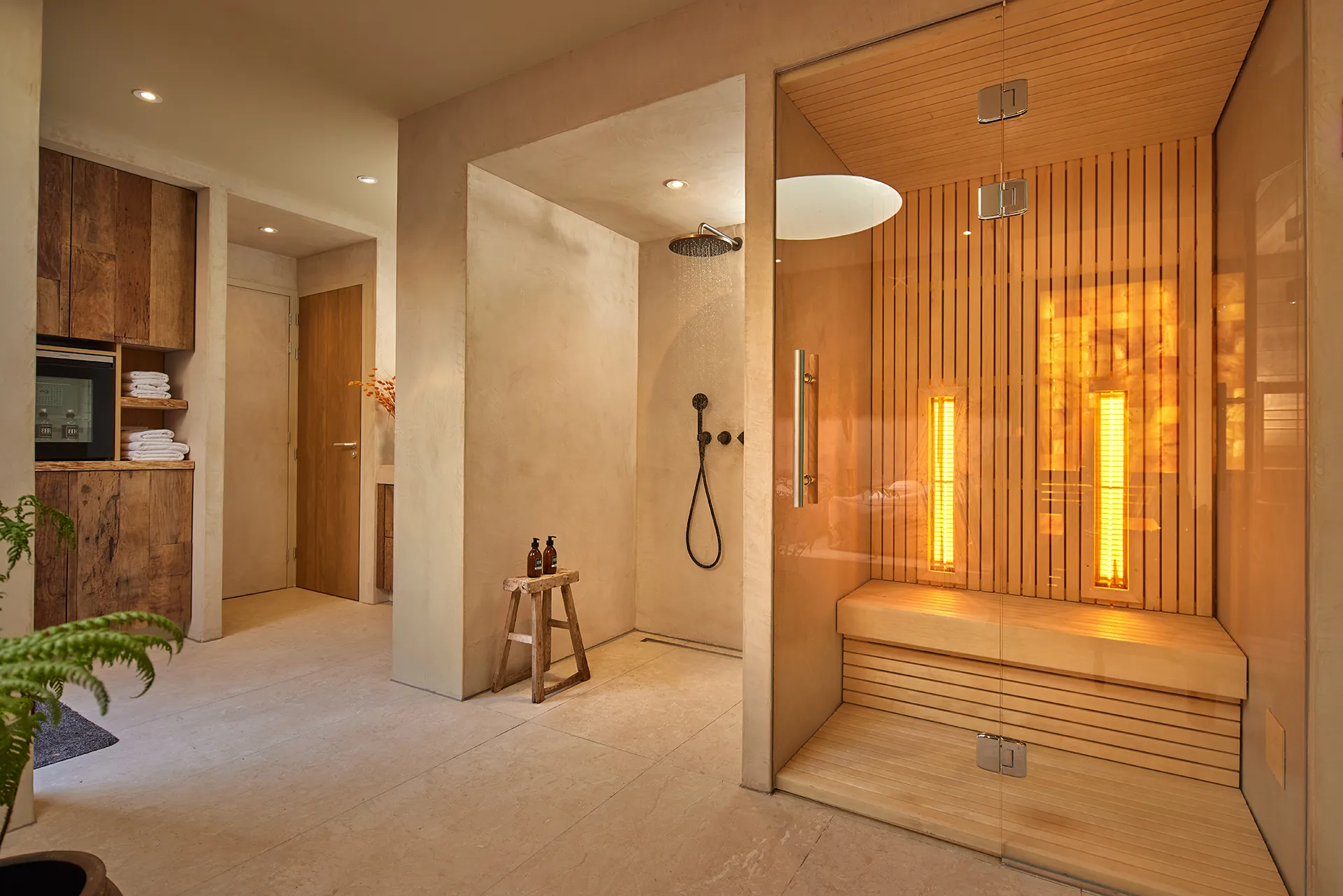 Beach Spa Renesse - Doucheruimte en infraroodsauna